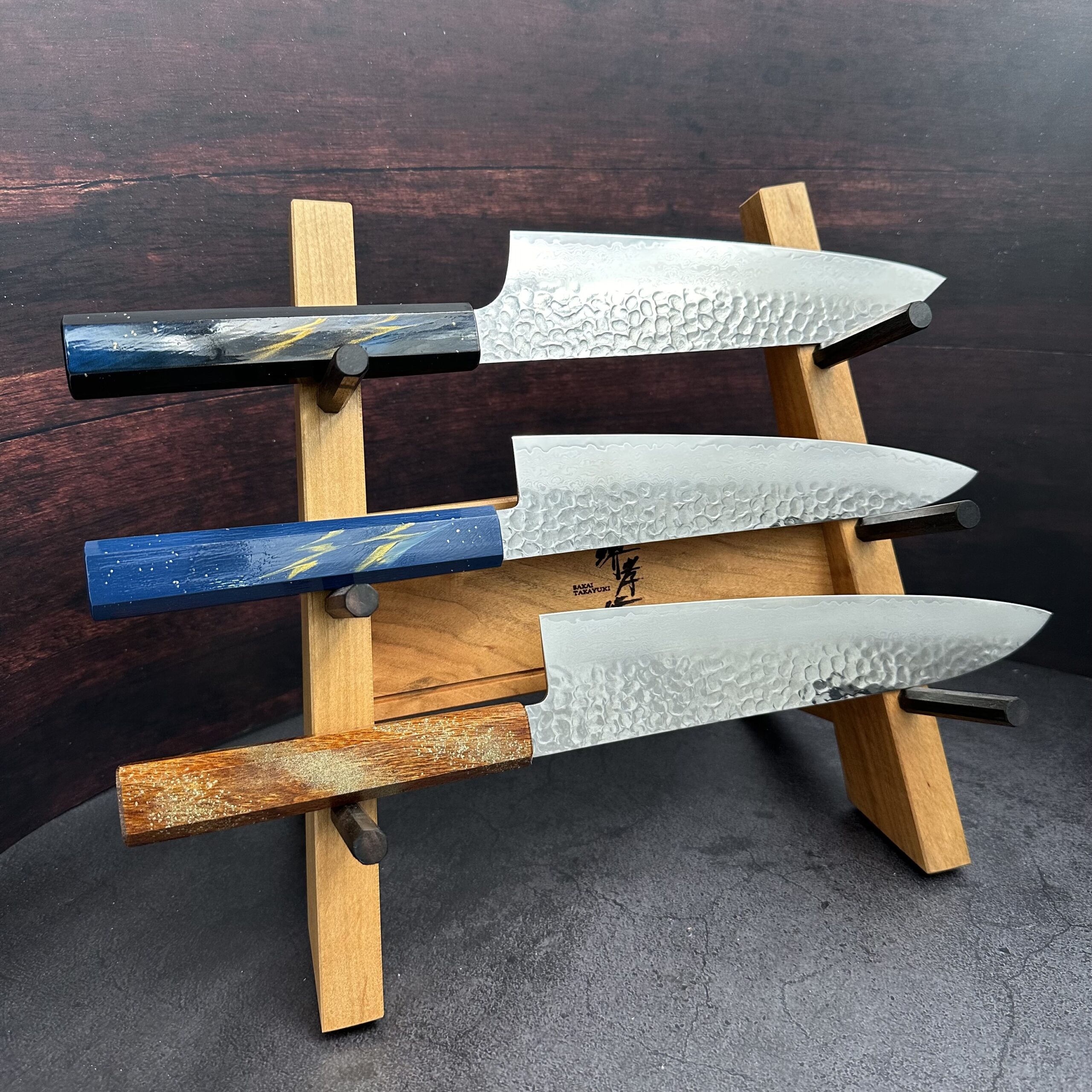 Sakai Takayuki Japanese Knife Rack for 3 Knives