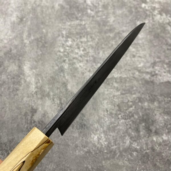 suzuki Tsukasa Shirogami #2 Kurouchi Santoku 170mm