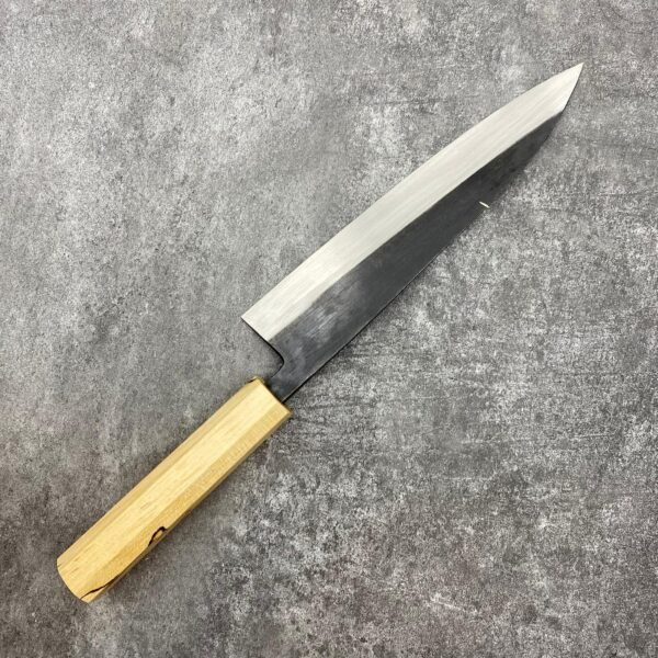 suzuki Tsukasa Shirogami #2 Kurouchi Gyuto 220mm