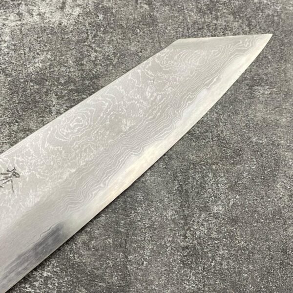 Sakai Tohji X Yoshikazu Tanaka Shirogami#1 Damascus Kengata-Gyuto 190mm