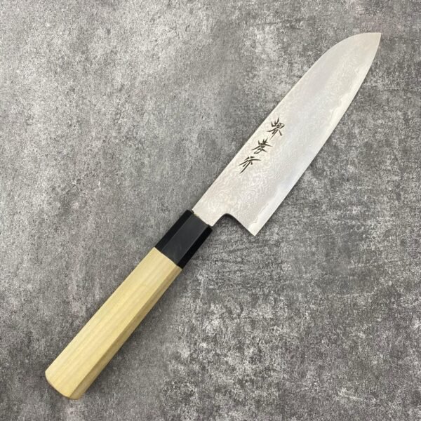 Sakai Takayuki x Yamatsuka Shougo Ginsan Damascus Santoku 180mm