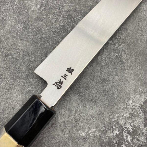 Sakai Takayuki x Michiko Kubota Rinka Silver #3 Steel, Sakura + Waka Engraving, 390mm