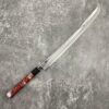 Sakai Takayuki x Michiko Kubota Rinka Silver #3 Steel, Sakura + Waka Engraving, 390mm
