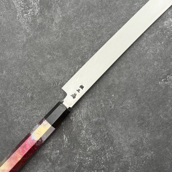 Sakai Takayuki x Michiko Kubota Rinka Silver #3 Steel, Sakura + Waka Engraving, 390mm