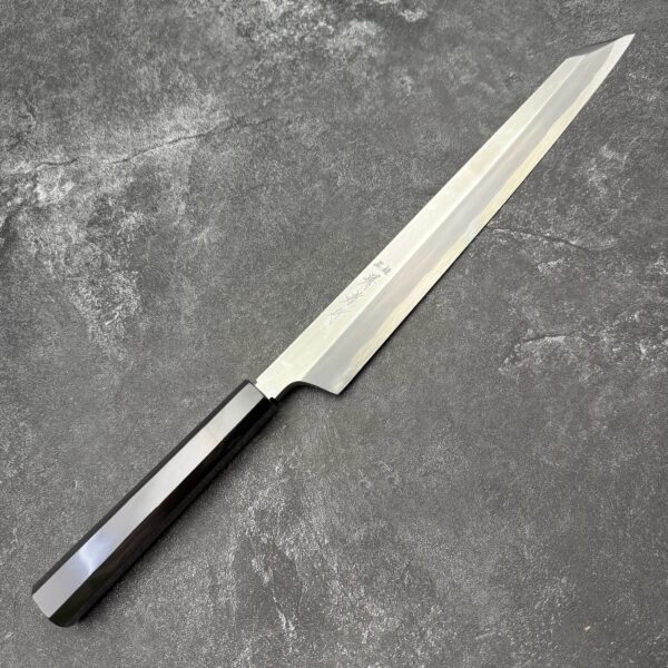 Sakai Takayuki x Doi Itsuo Aogami #2 HIEN Mirror Yanagiba-kiritsuke 300mm
