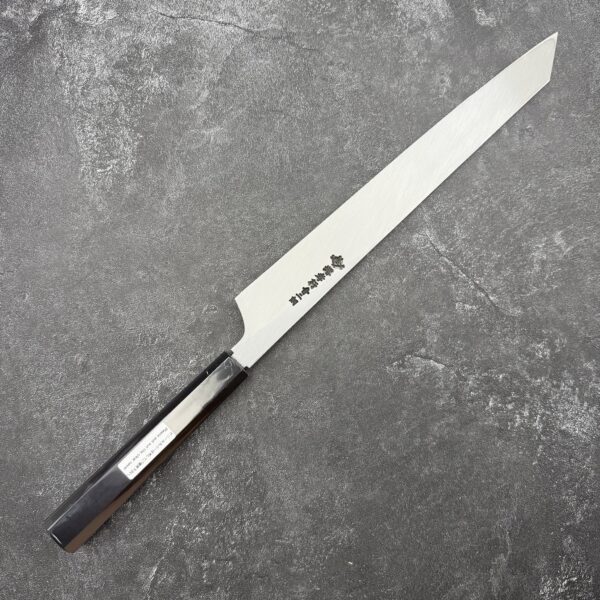Sakai Takayuki x Doi Itsuo Aogami #2 HIEN Mirror Yanagiba-kiritsuke 300mm